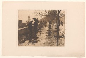 Vista de Victoria Embankment en Londres de Willem Arnoldus Witsen