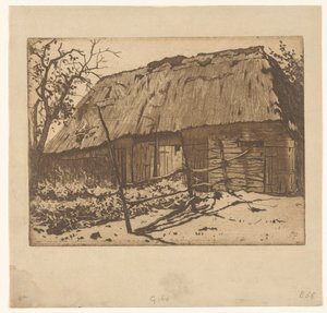 Granero con valla en Brabante de Willem Arnoldus Witsen