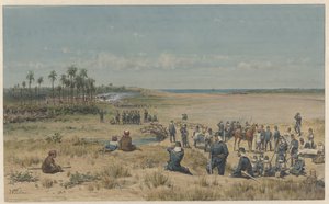 La captura de Toemoelit durante la expedición de Samalangan, 26 de agosto de 1877