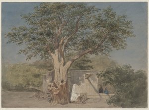 Cabaña bajo un árbol en El Cairo de Willem de Famars Testas