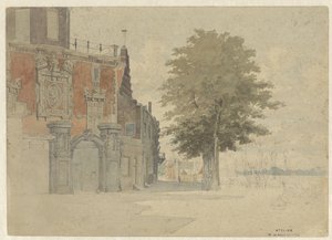 El Groothoofdspoort en Dordrecht de Willem de Haas Hemken