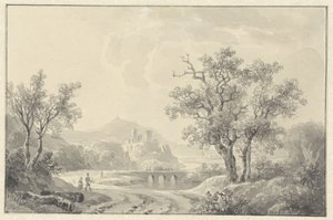 Paisaje con ruina por delante de Willem de Klerk