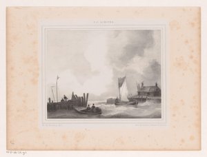 puerto con barcos