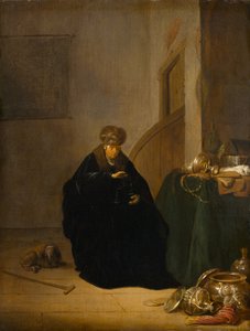 El pesador de oro, c.1635-1640 de Willem de Poorter