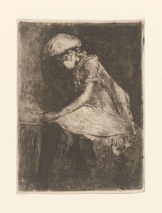 Reading girl (en profil) (título original) de Willem de Zwart (signed by artist)