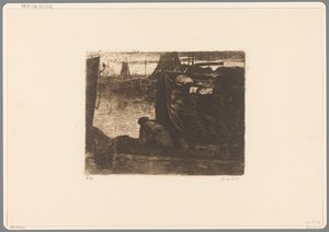 Hombre en el muelle de un puerto
En el muelle (título original) de Willem de Zwart (signed by artist)