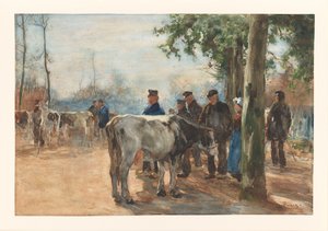 El mercado de ganado de Willem de Zwart