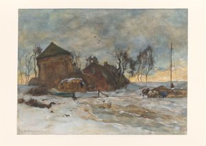 Paisaje de invierno de Willem de Zwart