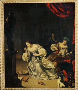 Le The - La hora del té ... de Willem van (after) Mieris