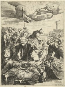 Santa Úrsula sitiada por los hunos de Willem van Haecht (II)