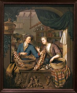 Vendedor de cebollas de Willem Van Mieris