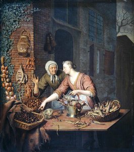 El Puesto del Mercado, c.1730 de Willem Van Mieris