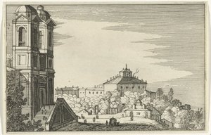 Trinità dei Monti en Roma Romeinse ruïnes en kustlandschappen (serie 1) (título de la serie)
