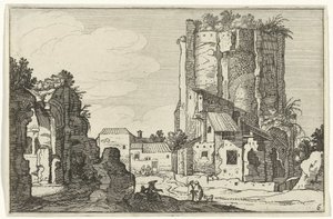 dos ruinas Ruinas romanas y paisajes costeros (serie 1) (título de la serie)