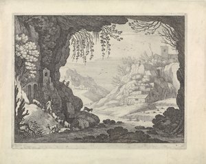 Vista del paisaje desde la cueva de Willem van Nieulandt (II)