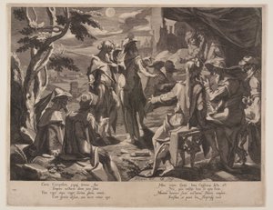 Jueces Areopagitas de Atenas, lámina 8 de Tronos de Justicia (Thronus Iustitiae) de Willem van Swanenburgh