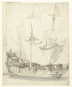 El barco del vicealmirante Witte de With, el Princesse Royale de Willem van de Velde (I)