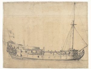 El Loyal George, levantado tras la Batalla Marítima de los Cuatro Días en junio de 1666