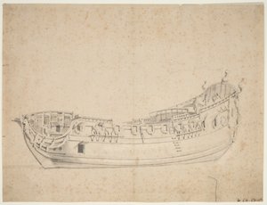 Retrato del "James Galley", c.1676 (offset, lápiz, aguada)