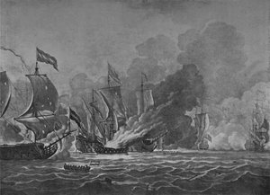 La quema del Royal James, c1700