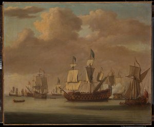 Calma: el "Royal James", un yate real y otras embarcaciones de Willem van de the Elder Velde