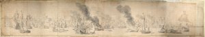 La batalla del Sund, 29 de octubre de 1658, c.1658 (papel) de Willem van de the Elder Velde