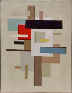 Sobre fondo amarillo de Willi Baumeister