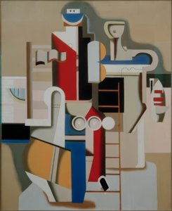 Flotador en la escalera de Willi Baumeister