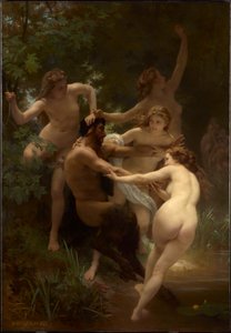 Ninfas y sátiro de William-Adolphe Bouguereau