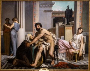 Odiseo reconocido por su nodriza a su regreso de Troya de William Adolphe Bouguereau
