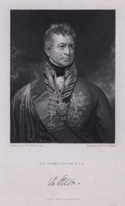 Sir Thomas Picton, general galés de las Guerras Napoleónicas muerto en la Batalla de Waterloo