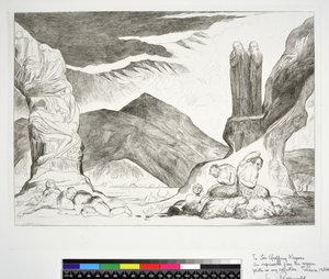 El Círculo de los Falsificadores: Dante y Virgilio Cubriéndose la Nariz por el Hedor, Infierno, Canto XXIX, ilustración de la 