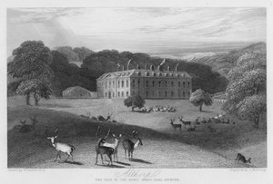 Althorp, la residencia del Conde Spencer (grabado) de William (after) Daniell