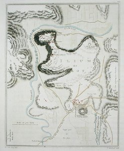 Plano de la ciudad de Troya, de 