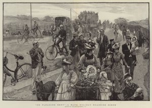 "En Pleno Placer", una Escena de Día Festivo en la Carretera de William (after) Hatherell
