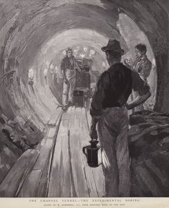 El túnel del Canal - La perforación experimental