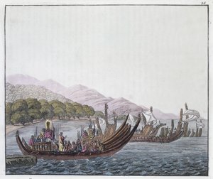 Grabado de P. Fumagalli, tomado de una pintura de William Hodges de William (after) Hodges