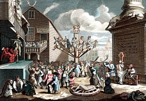 Impresión emblemática del Esquema del Mar del Sur de William (after) Hogarth