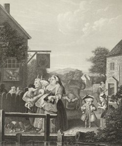 Tarde en Londres de William (after) Hogarth