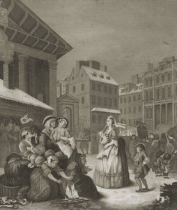 Mañana - Calles de Londres de William (after) Hogarth