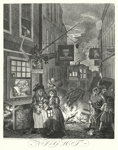 Noche de William (after) Hogarth