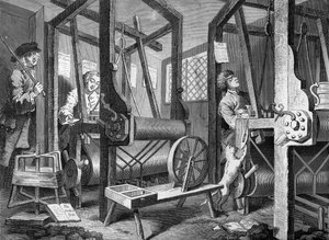 Los aprendices (grabado) de William (after) Hogarth