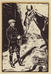 Ilustración de Memorias de un cazador de zorros de Siegfried Sassoon (xilografía)