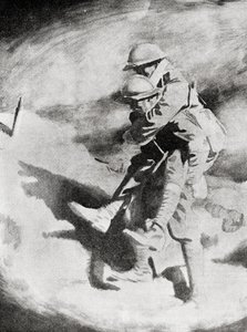 Poilu y Tommy según la pintura de Sir William Orpen.