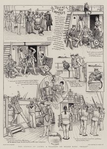 Los Crímenes de Jocko, una Tragedia a Bordo del HMS "Holly" (grabado) de William (after) Ralston