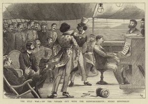 La guerra zulú, en el viaje con los refuerzos, minstrelsy negro