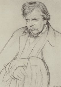 GK Chesterton (lito) de William (after) Rothenstein