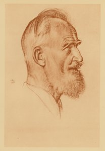 Retrato de George Bernard Shaw (litografía) de William (after) Rothenstein