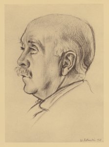 Retrato de Max Beerbohm (litografía) de William (after) Rothenstein