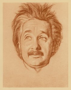 Retrato del profesor Albert Einstein (litografía) de William (after) Rothenstein